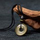 Gold Sheen Obsidian Strength Necklace Pendant