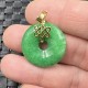 Cyan Jade Peace Buckle Chinese Knot Necklace