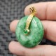 Cyan Jade Healing Peace Buckle Necklace Pendant Cyan Jade Healing Peace Buckle Necklace Pendant