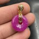 Purple Jade Peace Buckle Happiness Necklace Purple Jade Peace Buckle Happiness Necklace