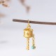 Mini 925 Silver Tibetan Prayer Wheel Wisdom Necklace