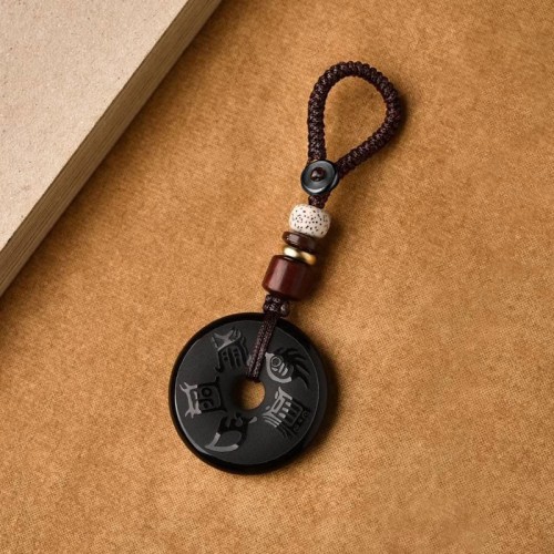 Black Obsidian Sacred Mountains Strength Necklace Pendant Black Obsidian Sacred Mountains Strength Necklace Pendant