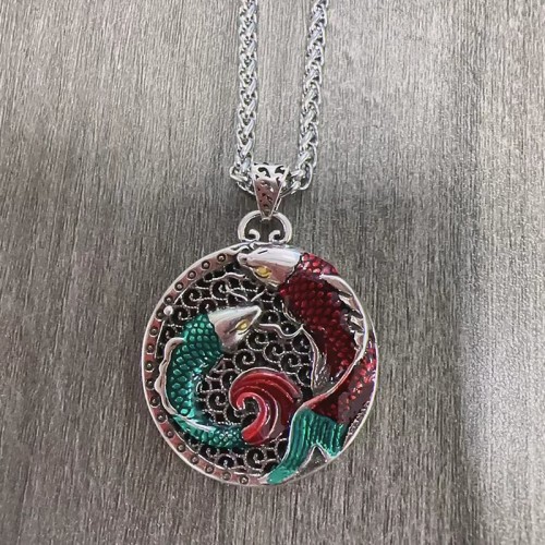 Tibetan Copper Koi Fish Healing Necklace Tibetan Copper Koi Fish Healing Necklace