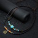 Turquoise Dzi Bead Protection Necklace Pendant