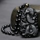 Black Obsidian Koi Fish Strength Beaded Necklace Black Obsidian Koi Fish Strength Beaded Necklace