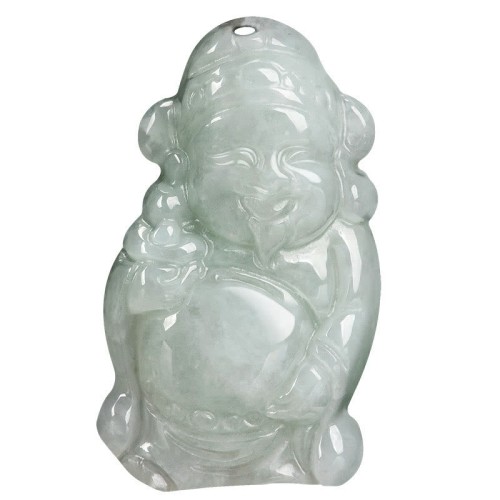 Jade God of Wealth Caishen Ingot Luck Pendant