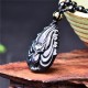 Rainbow Obsidian Nine-Tailed Fox Peace Necklace Pendant