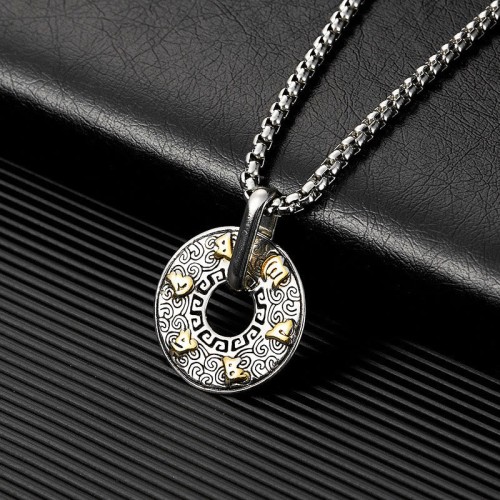 Tibetan Om Mani Padme Hum Peace Buckle Creativity Necklace Tibetan Om Mani Padme Hum Peace Buckle Creativity Necklace