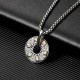 Tibetan Om Mani Padme Hum Peace Buckle Creativity Necklace Tibetan Om Mani Padme Hum Peace Buckle Creativity Necklace