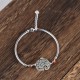 Sterling Silver Elephant Hetian Jade Necklace Set