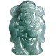 Green Jade God of Wealth Caishen Abundance Necklace Green Jade God of Wealth Caishen Abundance Necklace