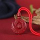 Natural Cinnabar Luck Concentration Necklace Natural Cinnabar Luck Concentration Necklace