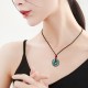 Green Jade Peace Buckle Abundance Necklace Green Jade Peace Buckle Abundance Necklace