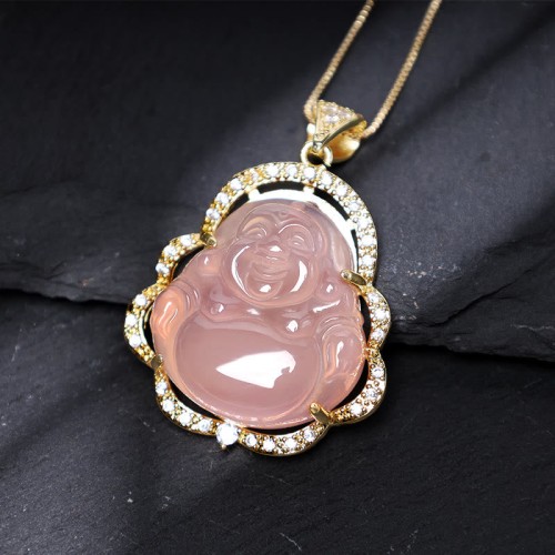Good Luck Laughing Buddha Necklace Good Luck Laughing Buddha Necklace