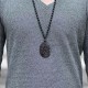 Obsidian Ganesh Elephant Wealth Necklace Pendant Obsidian Ganesh Elephant Wealth Necklace Pendant