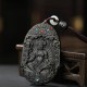 Zodiac Buddha Agarwood Peace Lotus Necklace Pendant