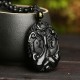 Black Obsidian Koi Fish Fulfillment Necklace Black Obsidian Koi Fish Fulfillment Necklace