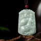 Natural Jade 12 Chinese Zodiac Abundance Amulet Necklace Natural Jade 12 Chinese Zodiac Abundance Amulet Necklace
