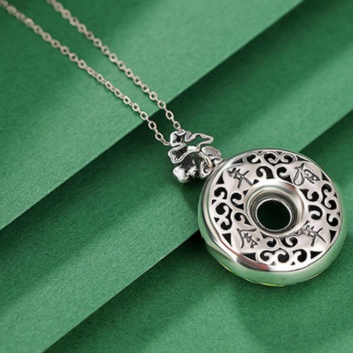 Sterling Silver Koi Fish Copper Coin Luck Necklace Pendant Sterling Silver Koi Fish Copper Coin Luck Necklace Pendant