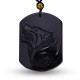 Black Obsidian Wolf Purification Necklace Pendant