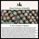 Tibetan Nine-Eye Dzi Bead Protection Necklace Tibetan Nine-Eye Dzi Bead Protection Necklace