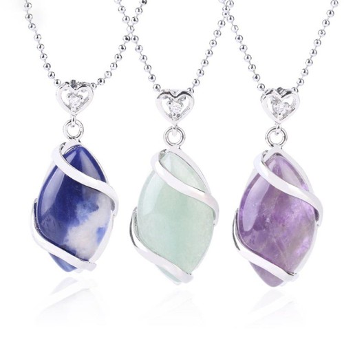 Marquise Crystal Stone Charm Necklace Pendant Marquise Crystal Stone Charm Necklace Pendant