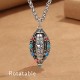 Tibetan Om Mani Padme Hum Rotatable Necklace