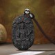 Zodiac Buddha Agarwood Peace Lotus Necklace Pendant