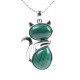 Cat Pattern Crystal Protection Necklace Pendant Cat Pattern Crystal Protection Necklace Pendant
