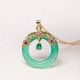 Green Chalcedony Peace Strength Necklace Green Chalcedony Peace Strength Necklace