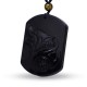 Black Obsidian Wolf Purification Necklace Pendant