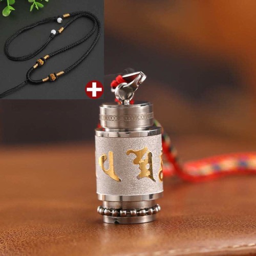 Tibetan Om Mani Padme Hum Wisdom Amulet Necklace Tibetan Om Mani Padme Hum Wisdom Amulet Necklace