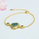Laughing Buddha Green Jade Zircon Luck Bracelet Laughing Buddha Green Jade Zircon Luck Bracelet