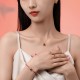 925 Silver Dragon Luck Red Zircon Necklace Set 925 Silver Dragon Luck Red Zircon Necklace Set