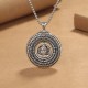 Heart Sutra Buddha Peace Buckle Serenity Necklace Heart Sutra Buddha Peace Buckle Serenity Necklace