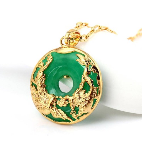 Natural Jade Prosperity Necklace Natural Jade Prosperity Necklace
