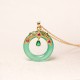 Green Chalcedony Peace Strength Necklace Green Chalcedony Peace Strength Necklace