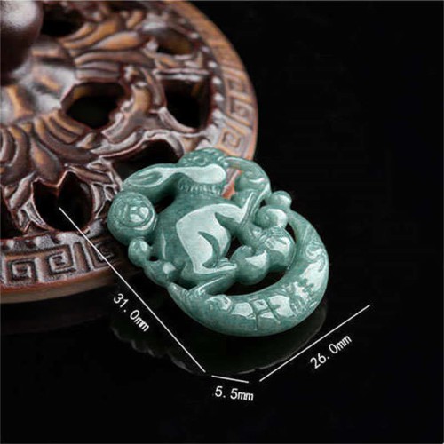 Year of the Rabbit Jade Crescent Moon Necklace Year of the Rabbit Jade Crescent Moon Necklace