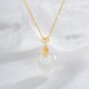 925 Sterling Silver White Agate Fu Character Necklace 925 Sterling Silver White Agate Fu Character Necklace