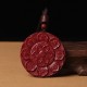 Cinnabar Lotus Om Mani Padme Hum Necklace Pendant Cinnabar Lotus Om Mani Padme Hum Necklace Pendant