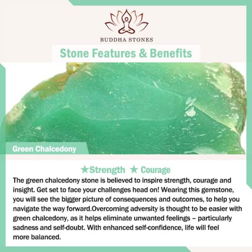Green Chalcedony Peace Strength Necklace Green Chalcedony Peace Strength Necklace