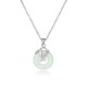 Hetian Jade Bamboo Leaf Prosperity Necklace Pendant