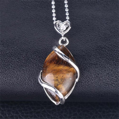 Marquise Crystal Stone Charm Necklace Pendant Marquise Crystal Stone Charm Necklace Pendant