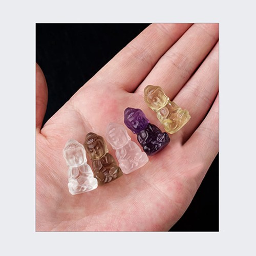 Crystal Amethyst Citrine Buddha Spiritual Necklace Pendant Crystal Amethyst Citrine Buddha Spiritual Necklace Pendant
