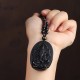 Obsidian Ganesh Elephant Wealth Necklace Pendant Obsidian Ganesh Elephant Wealth Necklace Pendant