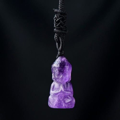 Crystal Amethyst Citrine Buddha Spiritual Necklace Pendant Crystal Amethyst Citrine Buddha Spiritual Necklace Pendant