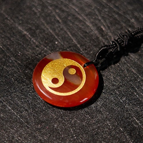 Amethyst Tiger Eye Green Aventurine Yin Yang Necklace Amethyst Tiger Eye Green Aventurine Yin Yang Necklace
