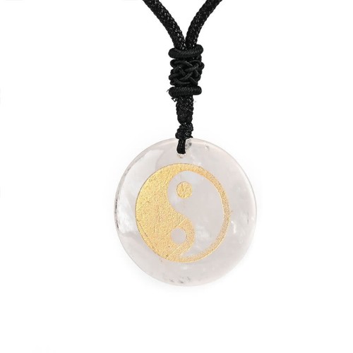 Amethyst Tiger Eye Green Aventurine Yin Yang Necklace Amethyst Tiger Eye Green Aventurine Yin Yang Necklace