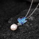 Sterling Silver Pearl Butterfly Healing Necklace Set Sterling Silver Pearl Butterfly Healing Necklace Set