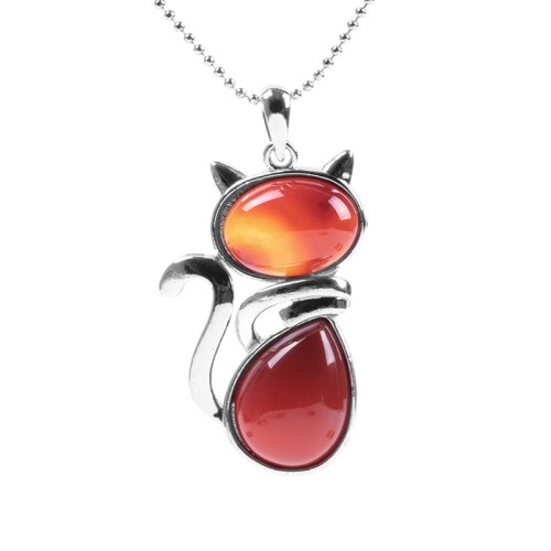 Cat Pattern Crystal Protection Necklace Pendant Cat Pattern Crystal Protection Necklace Pendant
